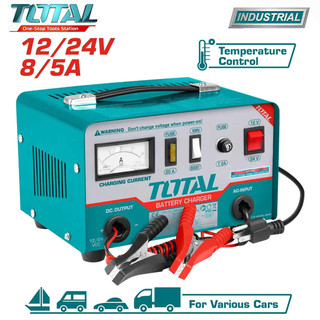 Máy sạc bình ắc quy cho xe máy và ô tô 12V/24V Total TBC1601