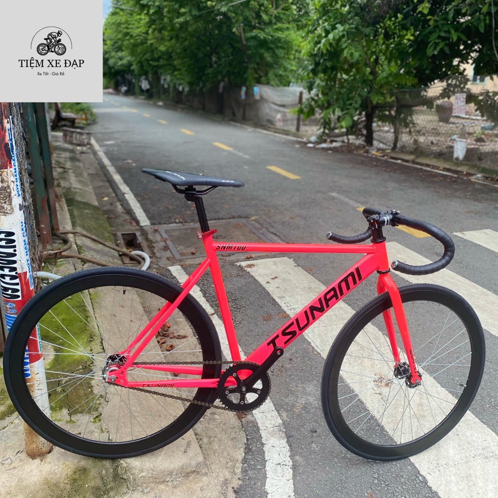 Xe Đạp Fixed Gear Tsunami SNM100 Pink