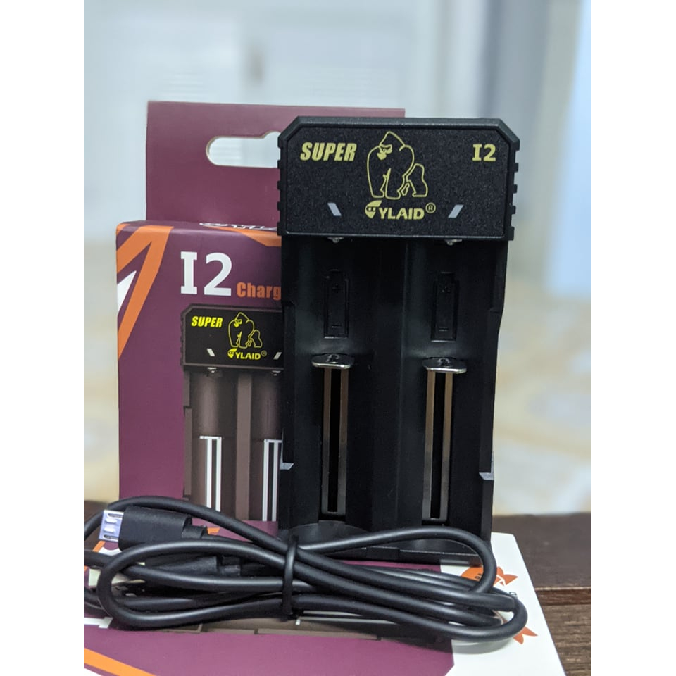 Sạc Pin Cylaid i2 Chính Hãng Sạc Cho Nhiều Loại Pin 26650/21700/20700/18650/18500/18350/17670/16340/14500/10440...