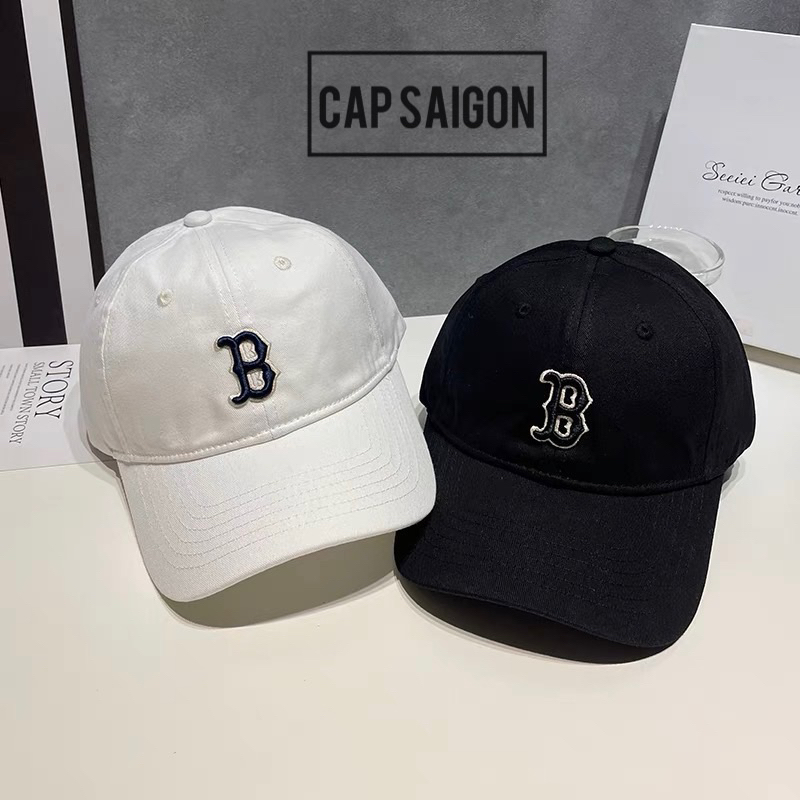 Mũ lưỡi trai kaki phom mềm CAPSAIGON Thêu logo hãng unisex nam nữ phong cách trend