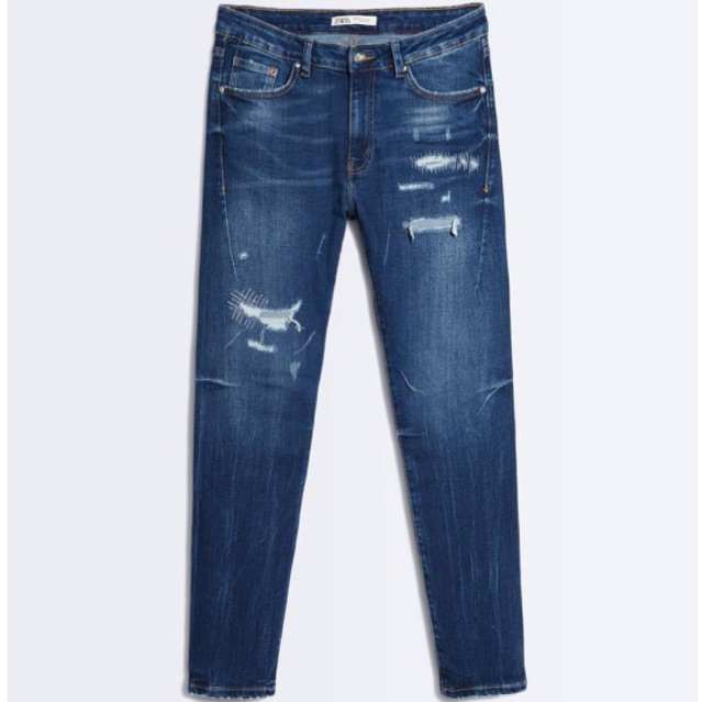 Quần jean nam Zara authentic RIPPED SKINNY size 29