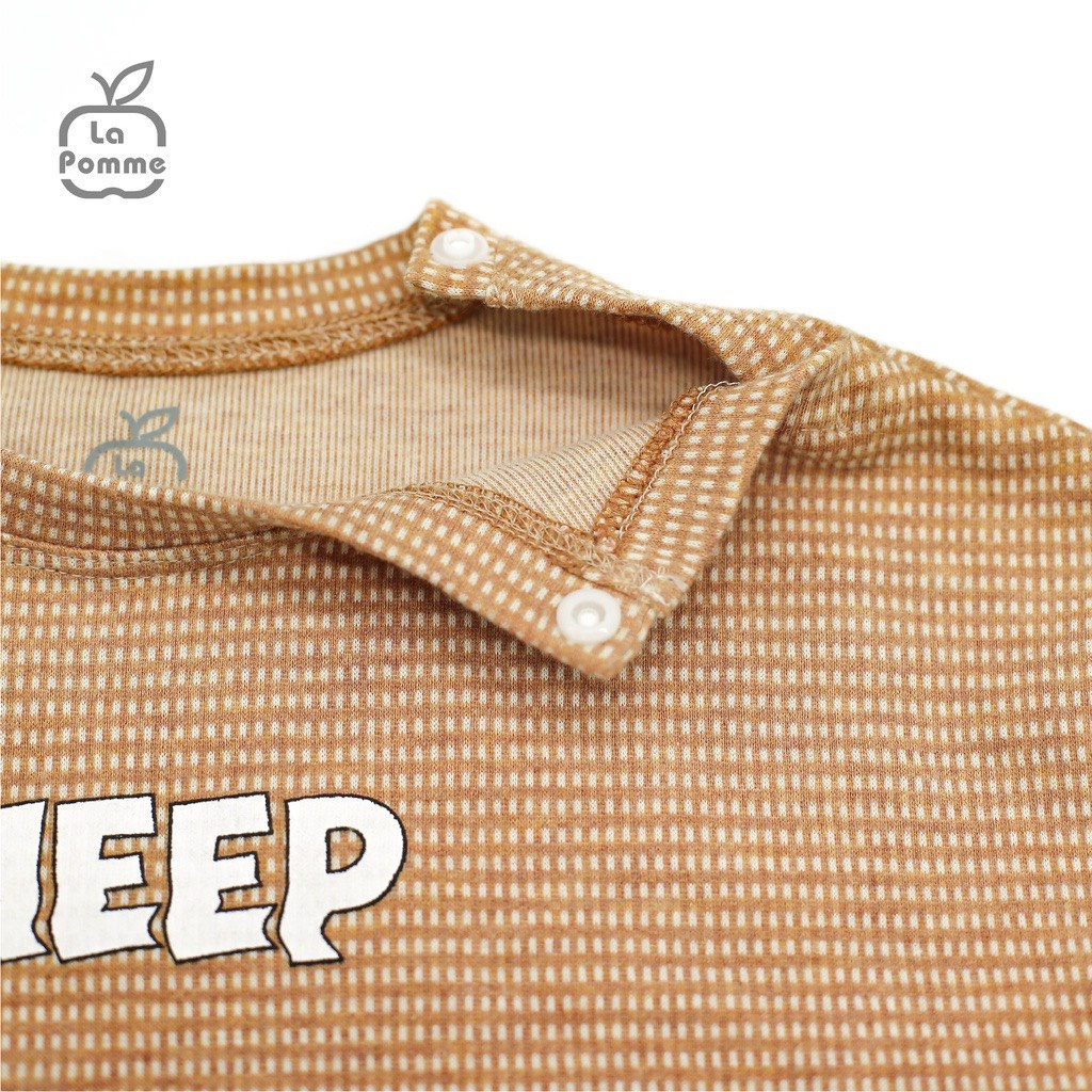 6-9M Bộ quần áo dài tay cho bé trai, bé gái LA POMME Chú cừu vui vẻ SL210