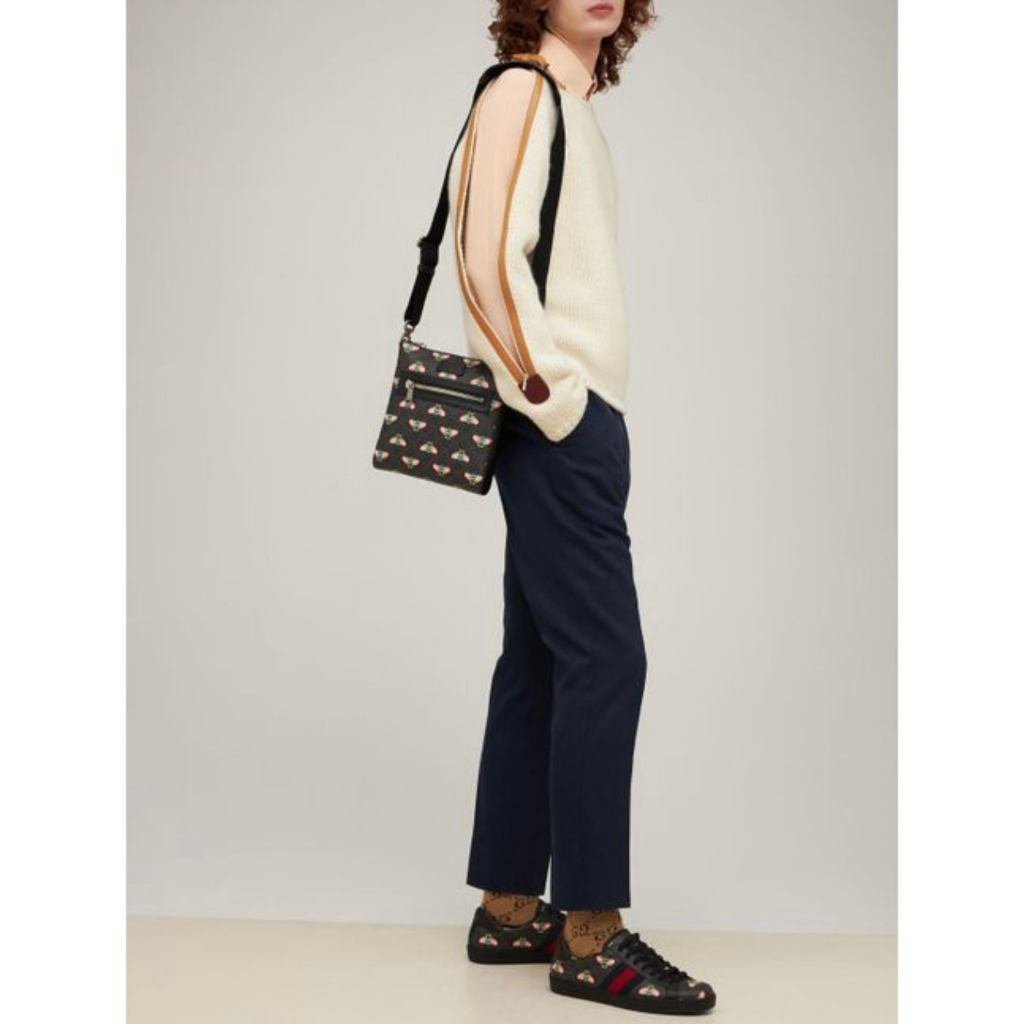 Túi cặp đeo chéo Gucci Messenger họa tiết Ong 23x21x4.5cm LA on web fullbox bill thẻ