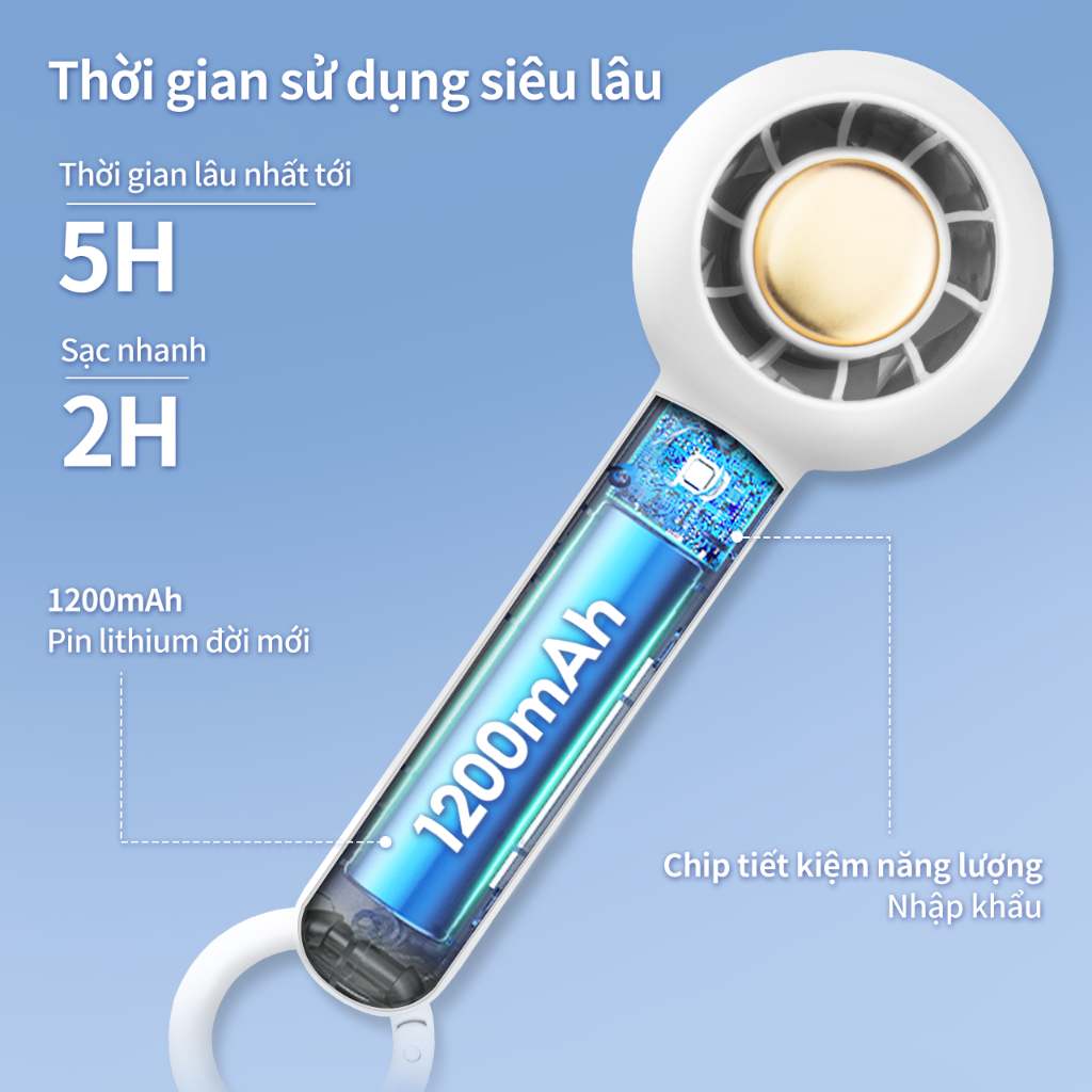Quạt Cầm Tay Mini Simplus 2000mAh DFSH007