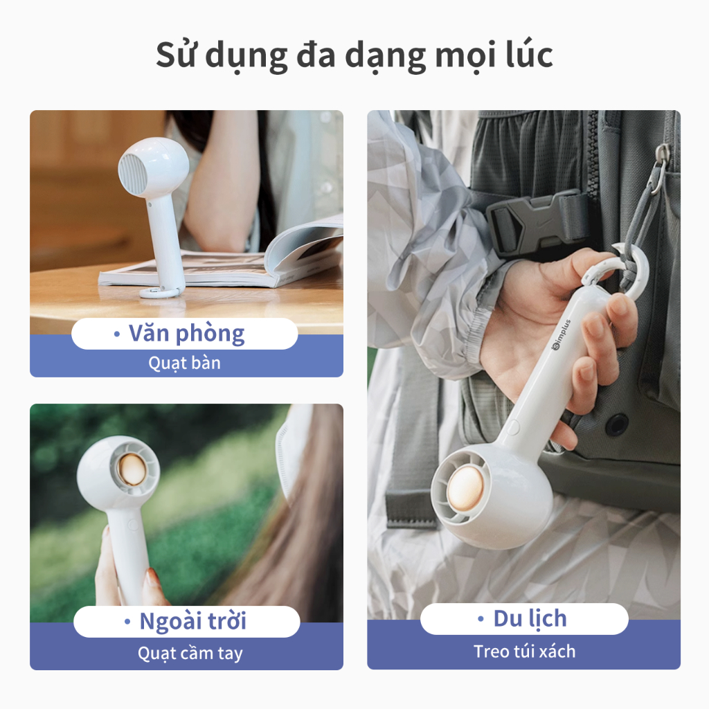 Quạt Cầm Tay Mini Simplus 2000mAh DFSH007