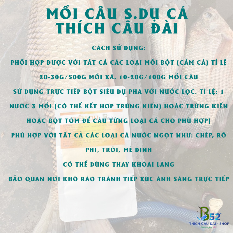 Mồi Câu Siêu Dụ - Gia Vị Thơm