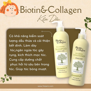 Cặp dầu gội - xả Biotin Collagen 1000ml