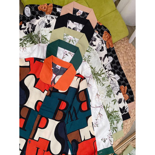 Bộ Pijama lụa 💕Mẫu mới nhất💕 tay dài, chất lụa Mango mềm mịn mát 💯Ảnh thật