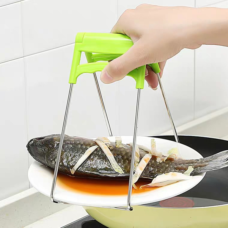 Bộ Dụng Cụ Kẹp Gắp Bát Đĩa Chống Nóng - Găng Tay Nhắc Nồi Silicon - 4 Chi Tiết Cực Đa Năng / Dụng Cụ Gắp Thức Ăn Nóng