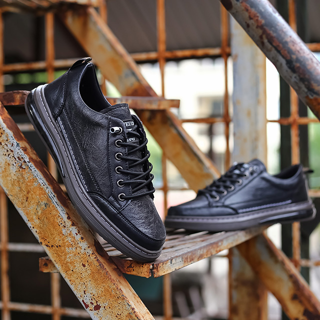 Giày thể thao - Giày Sneaker nam Bs Shoes BS06 Da êm, mềm, đế cao đến 4cm, thiết kế basic trẻ trung, năng động