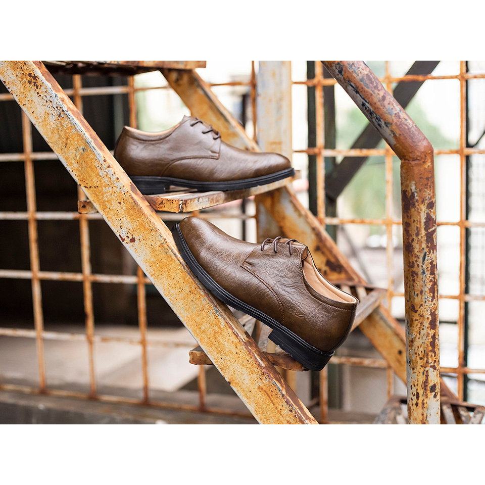Mẫu giày da buộc dây công sở BS03 tăng chiều cao 6cm