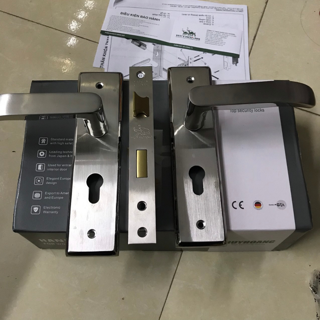 Khóa cửa hợp kim, inox 304 huy hoàng