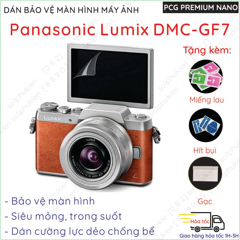 [2pcs]Dán cường lực màn Panasonic Lumix DMC GF7 GX7/ DMC LX5/DMC GF9/DMC GF8/ tz55/GF10 (GF90) nano chống bể, ppf xịn