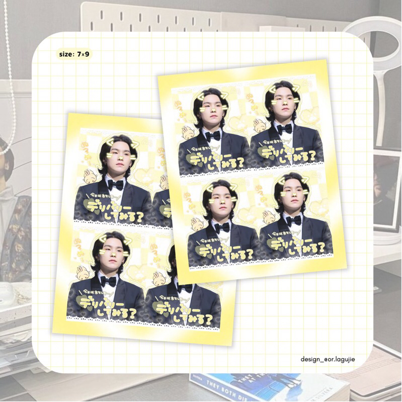 Sticker tấm 7x9 cán bóng bế viền