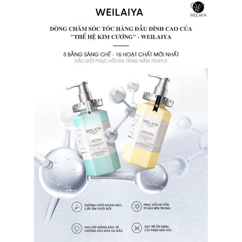 Dầu Gội xả Weilaiya 500ml Chính Hãng -