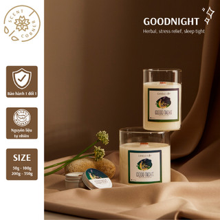 Nến thơm phòng tinh dầu thiên nhiên candle cup/agaya | mùi goodnight giúp ngủ ngon