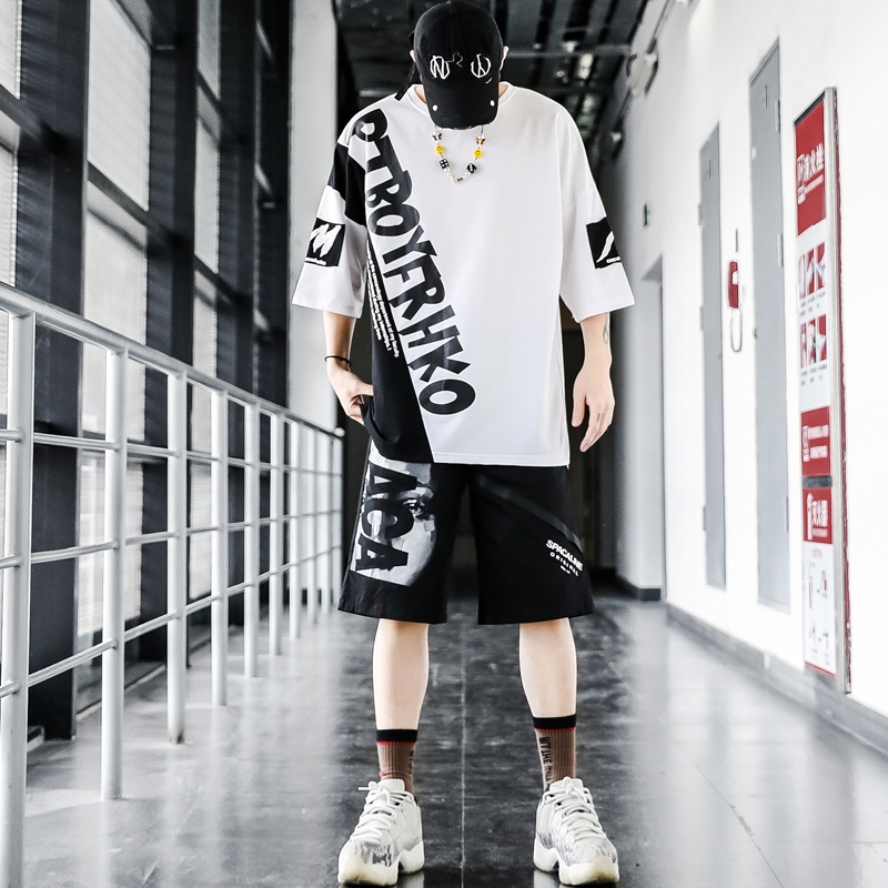 Bộ quần áo thun nam Bộ quần áo thun unisex in chữ PTBOY cực đẹp phong cách đường phố trẻ trung MENFASHION1989 MQA 013