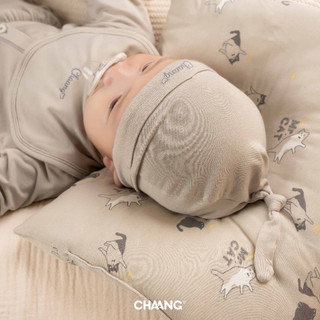 [CHAANG 0-6M] Set 2 chiếc mũ thóp cho bé sơ sinh chất liệu mềm mát Mèo Chaang