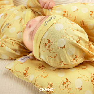 [CHAANG 0-6M] Set 2 chiếc mũ thóp cho bé sơ sinh chất liệu mềm mát Mèo Chaang