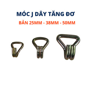Móc thép J dùng cho các loại dây tăng đơ chằng hàng - Size móc 25mm, 38mm, 50mm