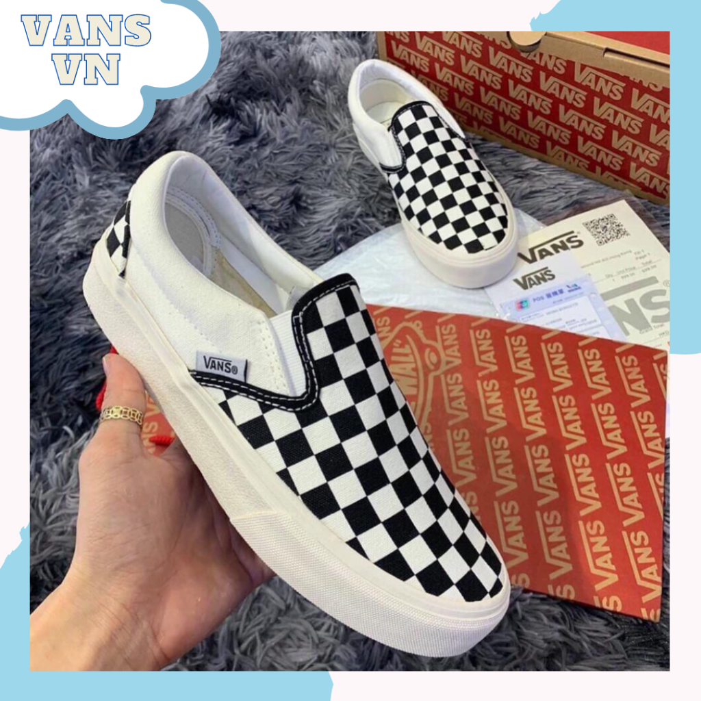 Giày Vans Vault Old Skool, Giày Vans Caro Buộc Dây Thể Thao Nam Nữ Thời Thể Thao Thời Trang Hàng Đẹp
