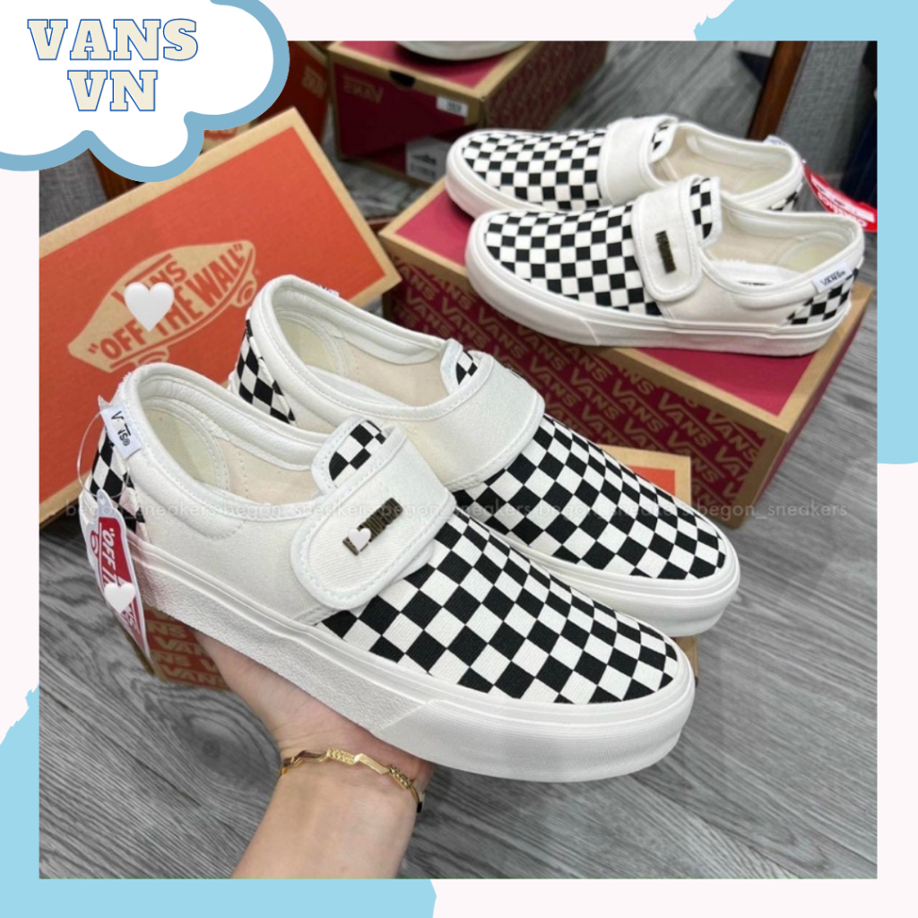Giày Vans Vault Old Skool, Giày Vans Caro Buộc Dây Thể Thao Nam Nữ Thời Thể Thao Thời Trang Hàng Đẹp