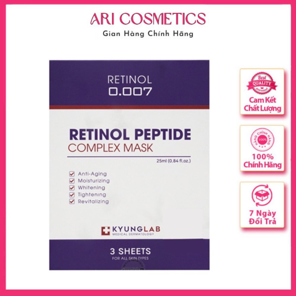 Mặt Nạ KyungLab Retinol 0.007% Peptide Complex Mask - Kyung Lab Phục Hồi, Trẻ Hoá Chuyên Sâu 2in1