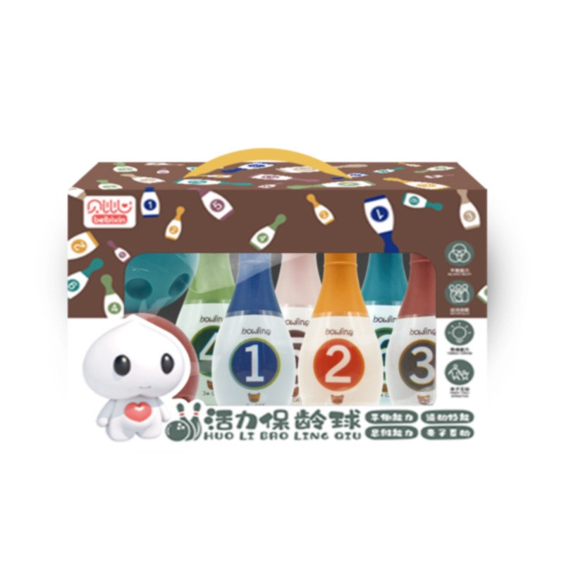 Bộ Đồ Chơi Bowling Kỹ Thuật Số Màu Sắc Dành Cho Trẻ Em 2-6 Tuổi