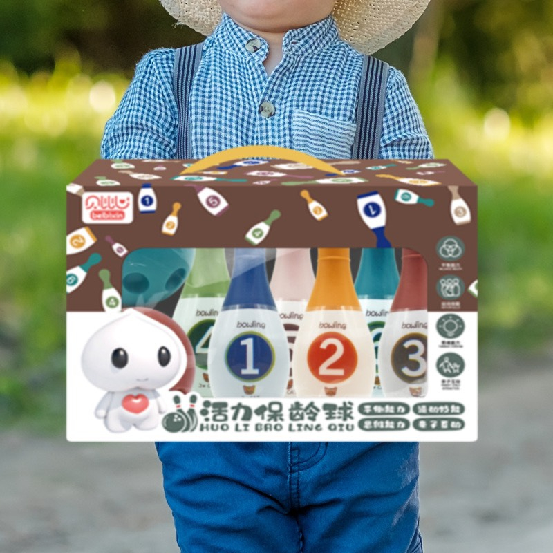 Bộ Đồ Chơi Bowling Kỹ Thuật Số Màu Sắc Dành Cho Trẻ Em 2-6 Tuổi