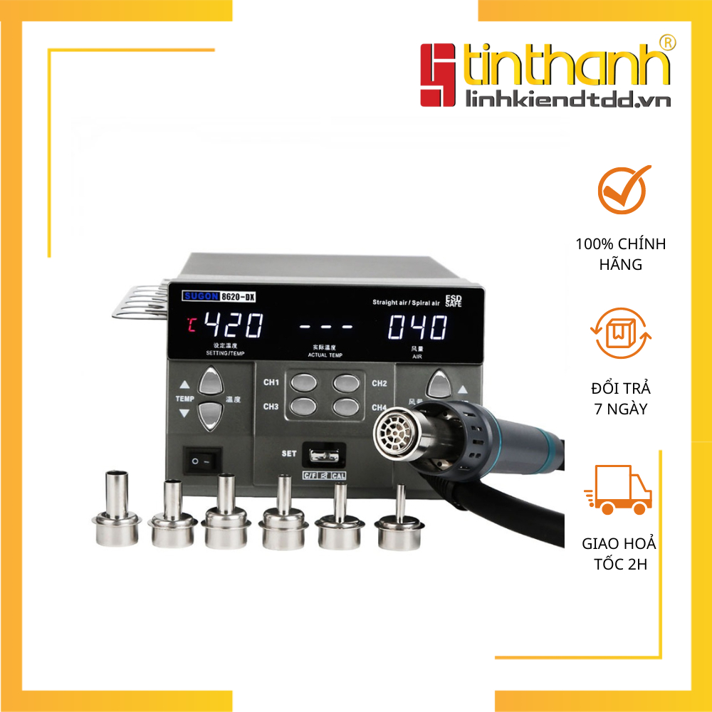 Máy khò nhiệt Sugon 8620DX 1300W - Hàng chính hãng cao cấp