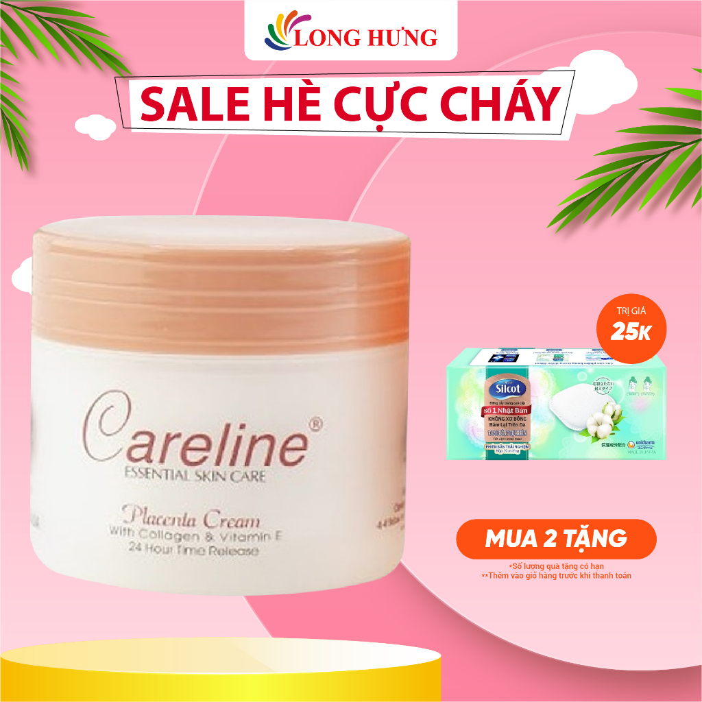 Kem dưỡng ẩm cho da Careline Placenta Cream With Collagen & Vitamin E (100ml)