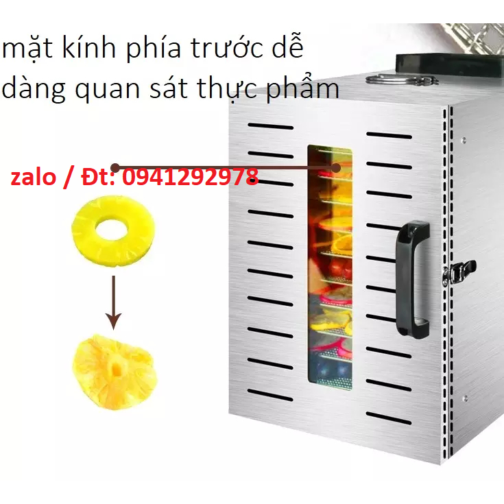 Máy sấy thực phẩm YX 10 tầng sấy. Máy sấy nhỏ sử dụng cho gia đình, kinh doanh nhỏ. Bảo hành 1 năm