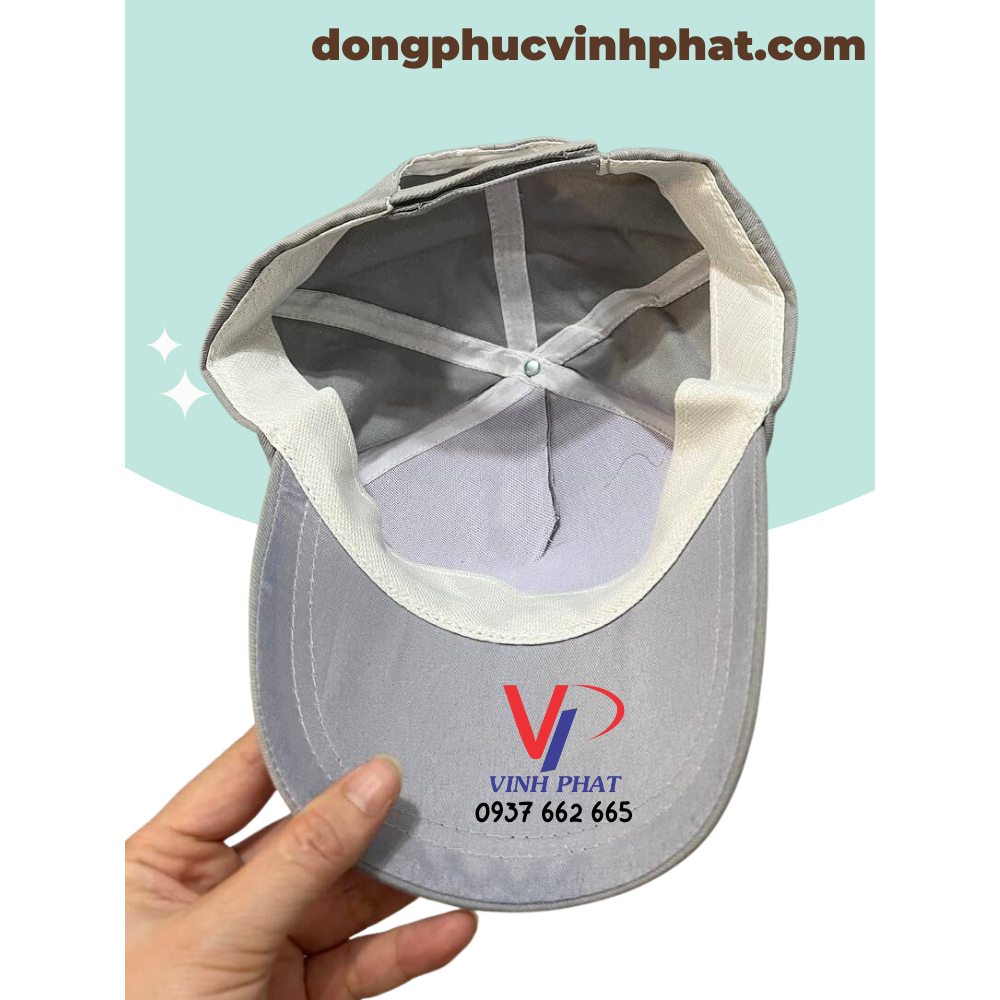 Nón Kết Trơn Màu Xám Dành Cho Nam Nữ-Chất Vải Kaki Cotton Cao Cấp-Hình Thật