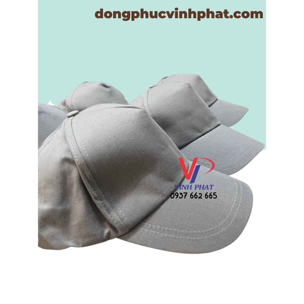 Nón Kết Trơn Màu Xám Dành Cho Nam Nữ-Chất Vải Kaki Cotton Cao Cấp-Hình Thật