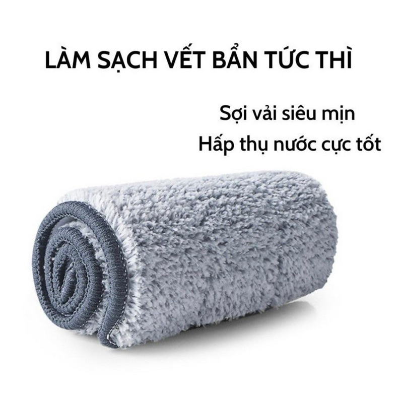 Bông lau nhà thay thế gài 2 đầu kích thước 33x12,Bông lau nhà lau sàn lau kính thay thế cho cây lau | BigBuy360 - bigbuy360.vn