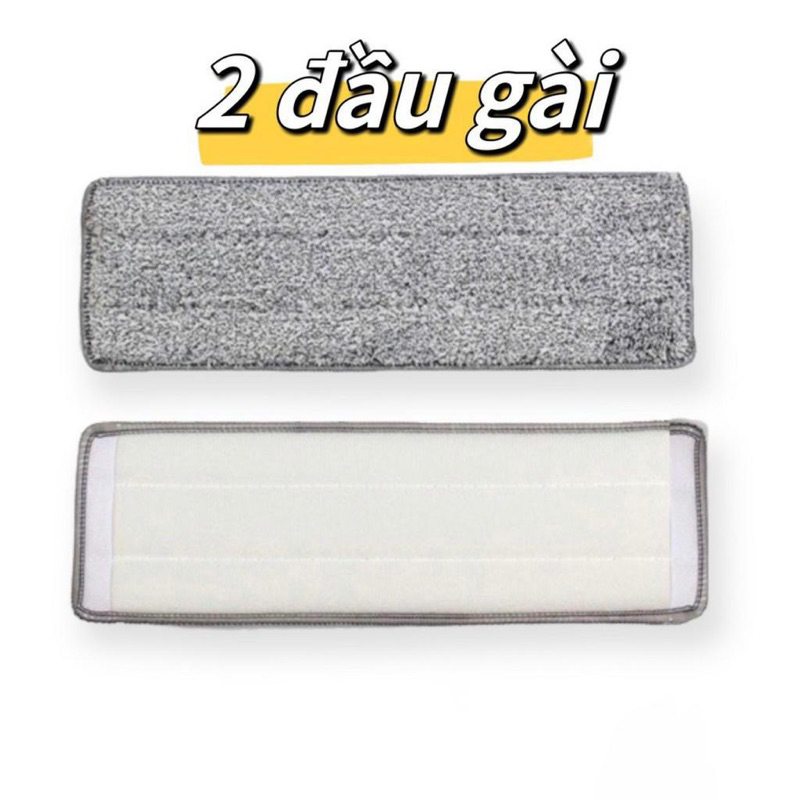 Bông lau nhà thay thế gài 2 đầu kích thước 33x12,Bông lau nhà lau sàn lau kính thay thế cho cây lau | BigBuy360 - bigbuy360.vn