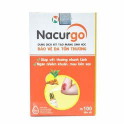 Xịt Nacurgo - xịt vết loét, dùng cho tay viêm da cơ địa nứt nẻ