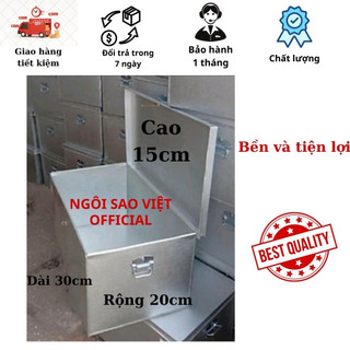 Thùng tôn đựng đồ dùng gia đình, thùng tựng đồ cá nhân, nhỏ gọn, tiện ích kt 30 x 20 x 15 cm ngôi sao viet giá rẻ