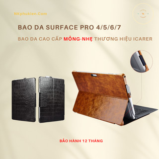 Bao da Surface Pro 4-5-6 và Surace Pro 7 – Hàng Cao Cấp Chính Hãng ICARER Mỏng Nhẹ