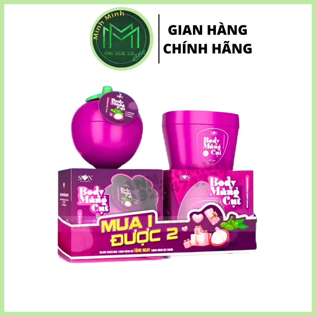 Kem Body Măng Cụt Mua 1 Tặng 1 Dưỡng Trắng Chồng Nắng Toàn Thân Son Group