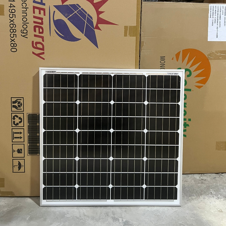 Pin năng lượng mặt trời mono 60w/18v WorldEnergy - tặng 1 cặp jack mc4 đơn (hàng chính hãng, bảo hành 12 năm)