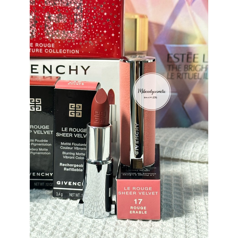 Son Givenchy Le Rouge Sheer velvet - màu 17 & 27, 35