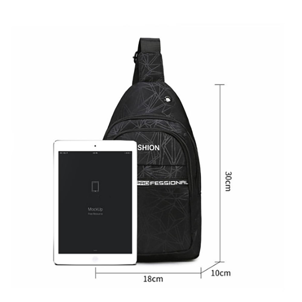 Túi đeo chéo T0176 vải Canvas unisex nam nữ phong cách trẻ trung đường phố - Shop Basic 95