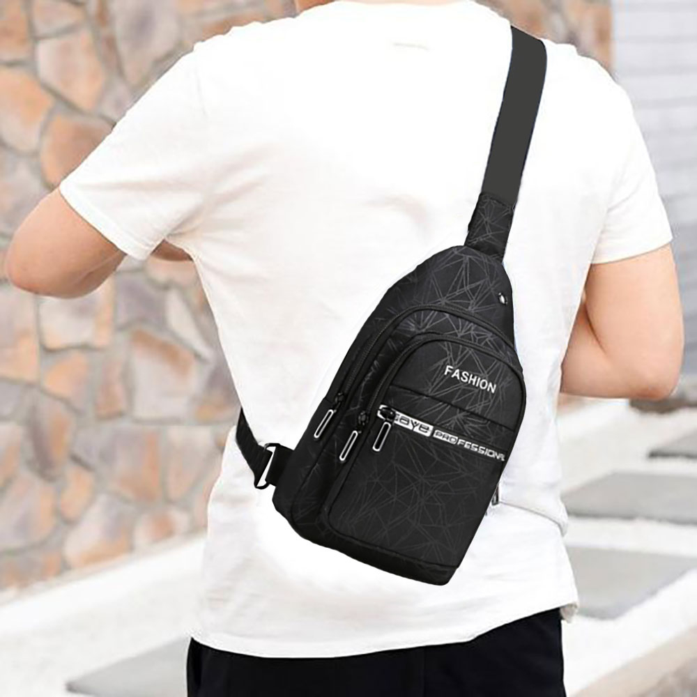 Túi đeo chéo T0176 vải Canvas unisex nam nữ phong cách trẻ trung đường phố - Shop Basic 95