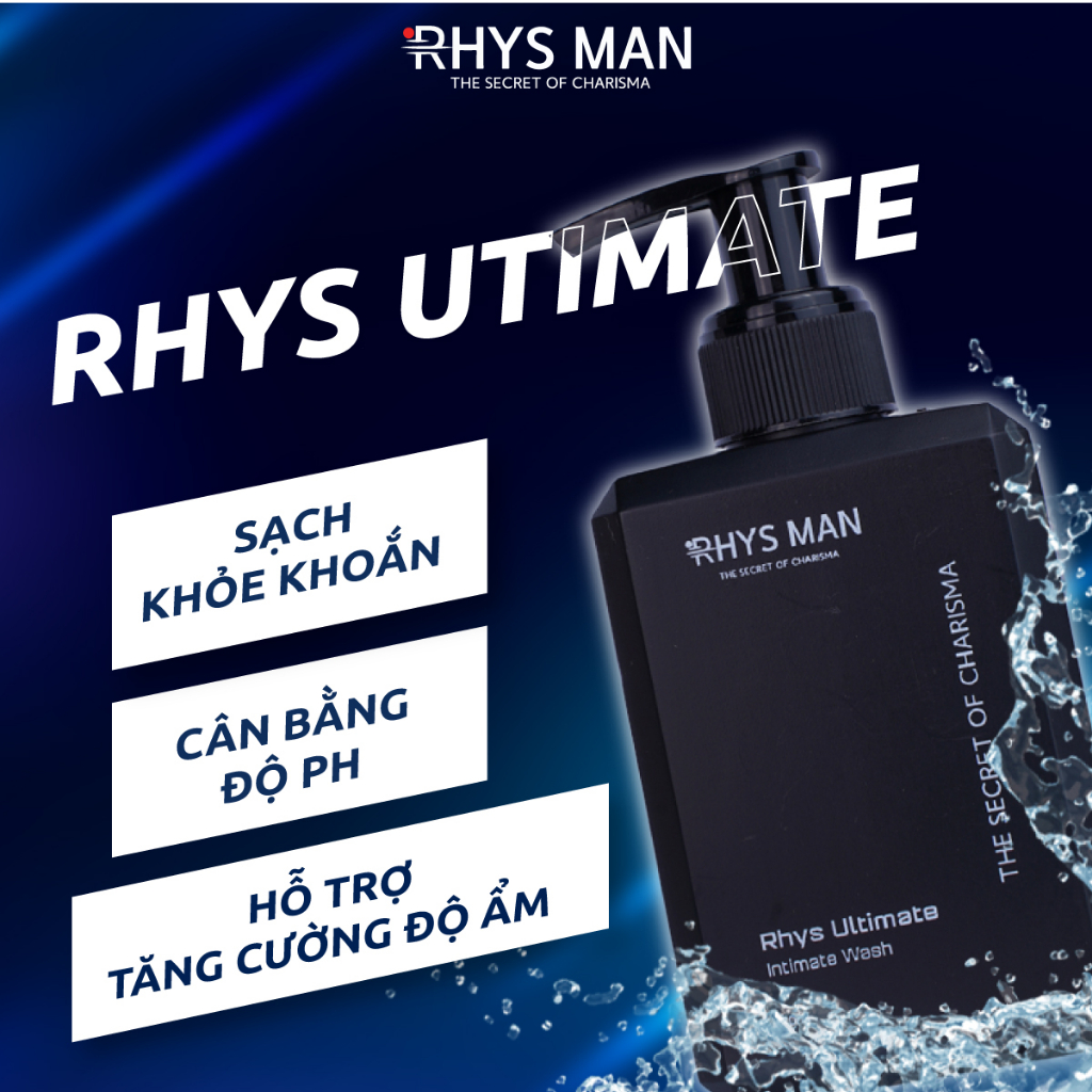 Dung dịch vệ sinh nam giới RHYS MAN hương bạc hà Rhys Ultimate 120ml