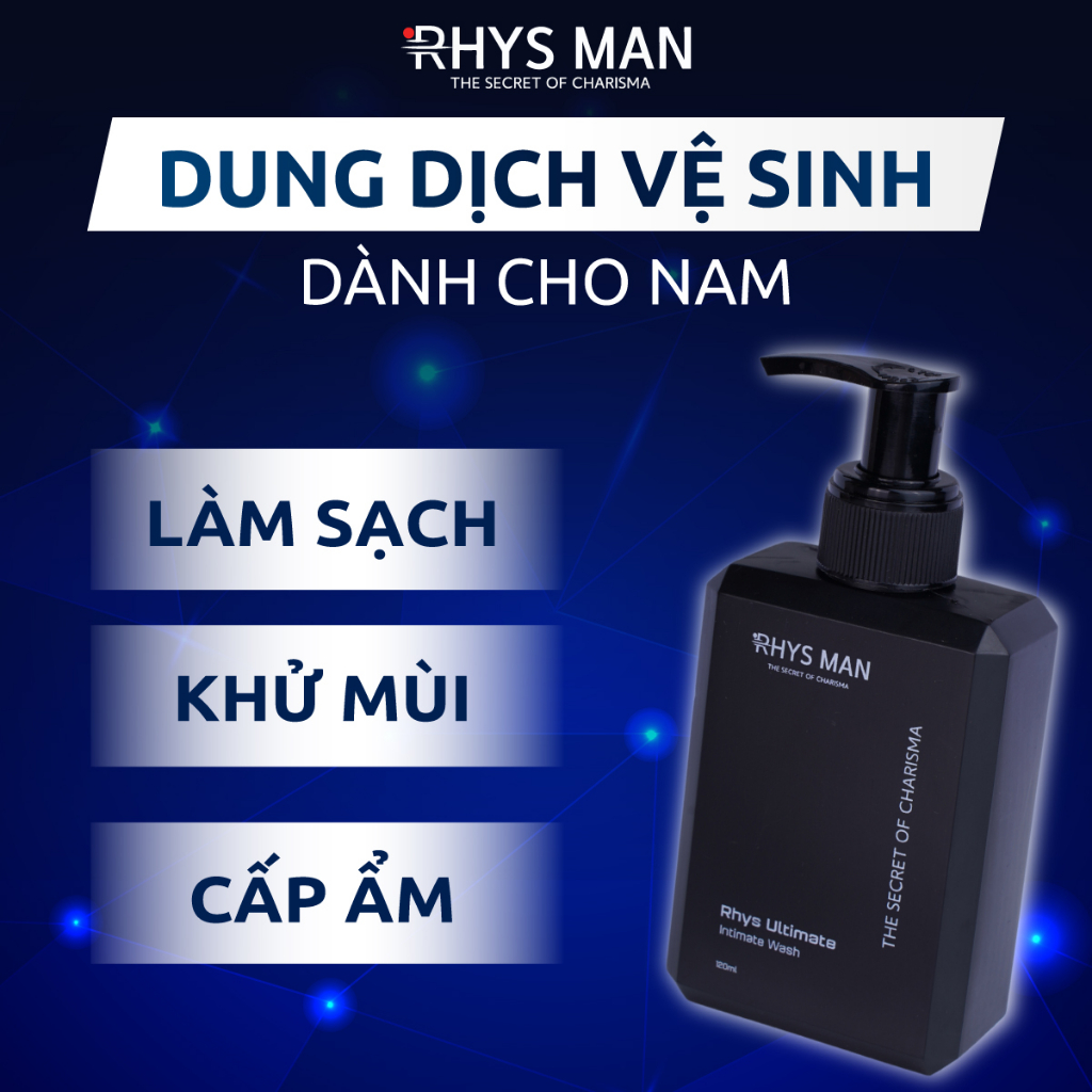 Dung dịch vệ sinh nam giới RHYS MAN hương bạc hà Rhys Ultimate 120ml