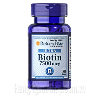 Viên uống Biotin 10000mcg hỗ trợ da, móng, tóc Puritan s PrideHÀNG MỸ XÁCH