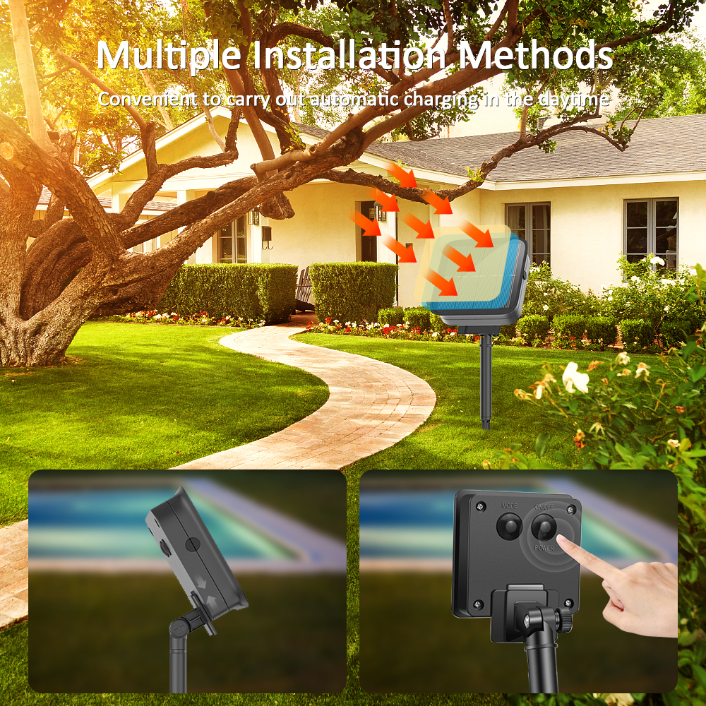 Dây đèn LED năng lượng mặt trời Trang trí sân vườn Đèn Giáng sinh năng lượng mặt trời ngoài trời không thấm nước