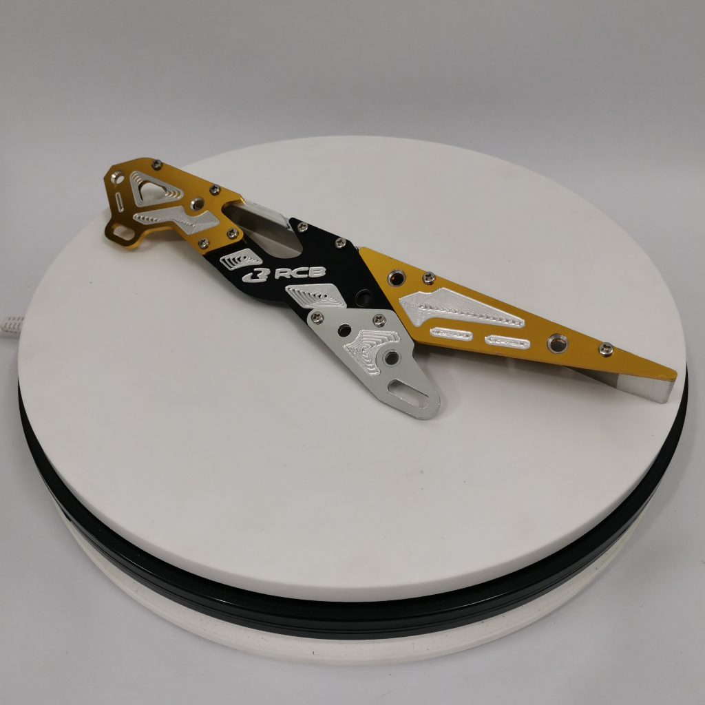 Cacte Satria Che Sên, Carte Chắn Xích, Nhôm CNC Cho Raider, Satria Lô Gô Suzuki RCB Giao Ngẫu Nhiên