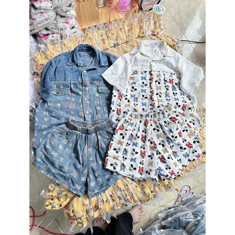 ( SẴN HCM ) SET JEAN CHUỘT MICKEY